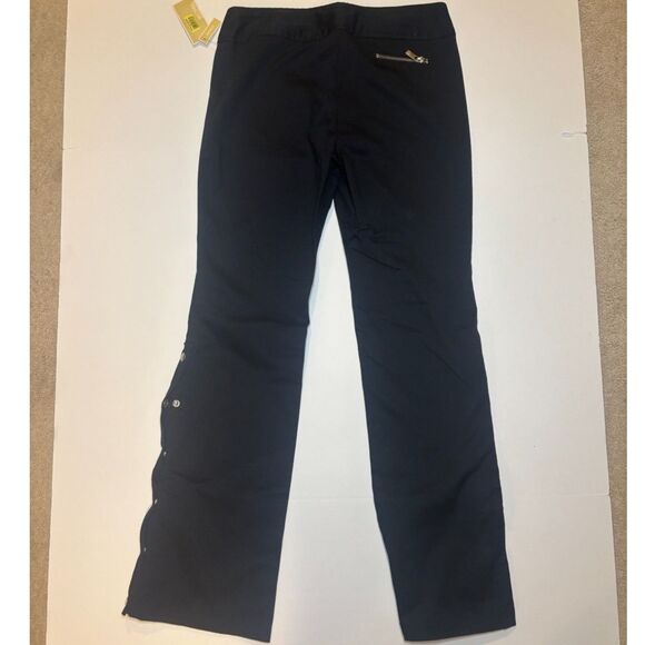 Michael Kors Black Flared Zip Jumpsuit Pants Womens Designer NWT - Picture 4 of 6